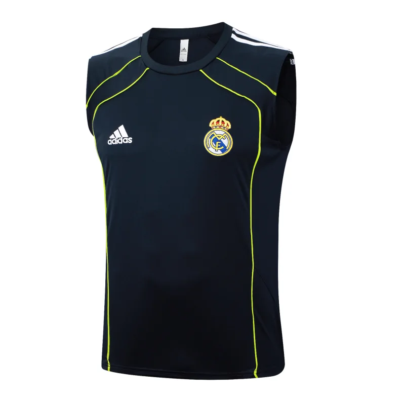Camiseta Sin Mangas Real Madrid 2025 2026 Azul Marino Verde Real Madrid Camiseta 2025 2026 Azul - Camiseta Real Madrid | tiendasdefutboles