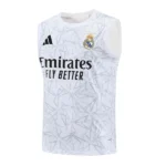 Camiseta Sin Mangas Real Madrid 2025 2026 Blanco Negro