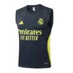 Camiseta Sin Mangas Real Madrid 2025 2026 Gris Amarillo