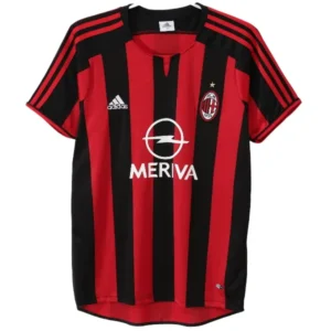 AC Milan Camiseta 2003 2004 Casa Roja - Camiseta Ac Milan | tiendasdefutboles