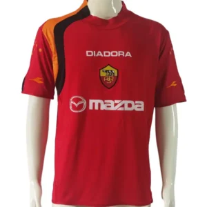 AS Roma Camiseta 2004 2005 Casa Roja - Camiseta As Roma | tiendasdefutboles