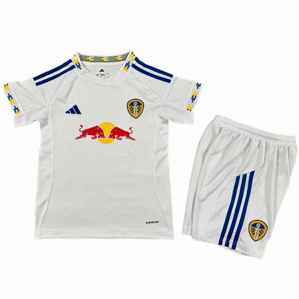 Casa Camiseta Conjunto De Niños Leeds United 2025 2026 Blanco Leeds United Niños Conjunto 2025 2026 Casa Blanco - Tuta Leeds United Niños | tiendasdefutboles