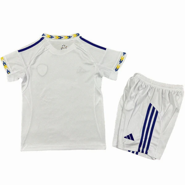 Casa Camiseta Conjunto De Niños Leeds United 2025 2026 Blanco Leeds United Niños Conjunto 2025 2026 Casa Blanco - Tuta Leeds United Niños | tiendasdefutboles