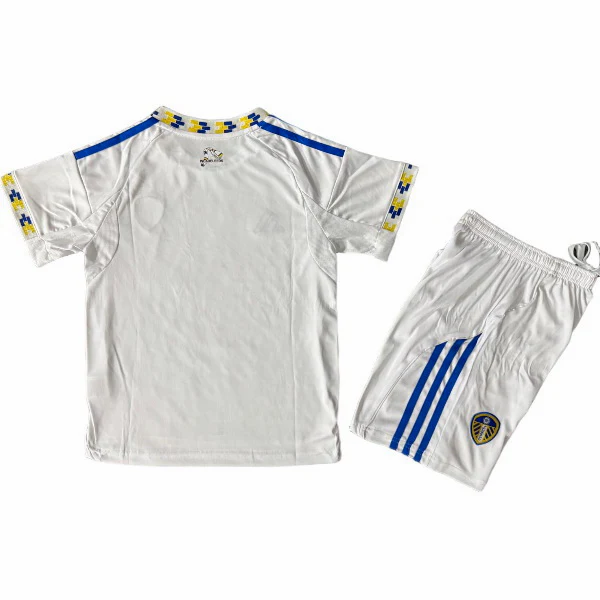 Casa Camiseta Conjunto De Niños Leeds United 2025 2026 I Blanco Leeds United Niños Conjunto 2025 2026 Casa Blanco - Tuta Leeds United Niños | tiendasdefutboles