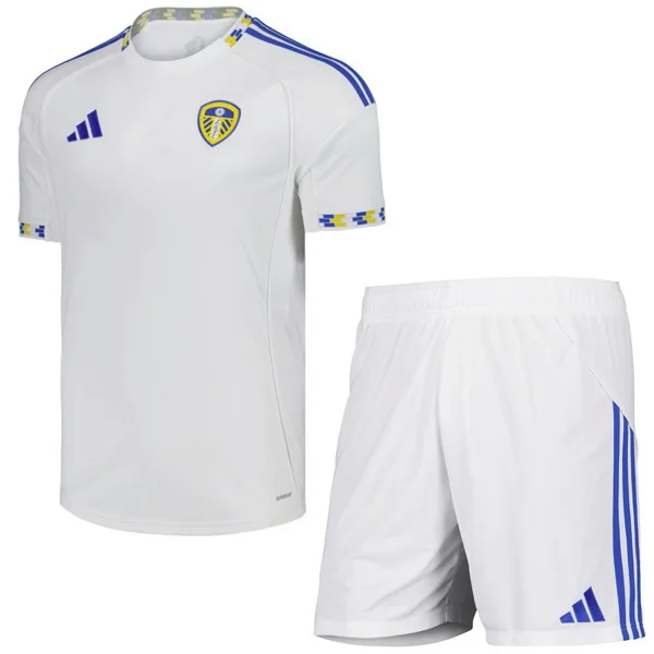 Casa Camiseta Conjunto De Niños Leeds United 2025 2026 I Blanco Leeds United Niños Conjunto 2025 2026 Casa Blanco - Tuta Leeds United Niños | tiendasdefutboles