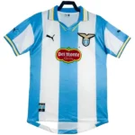 Casa Camiseta Lazio Retro 1999 2000 Azul Blanco