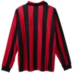Casa Camiseta Manga Larga AC Milan Retro 1988 1989 Rojo