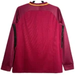 Casa Camiseta Manga Larga As Roma Retro 2017 2018 Rojo