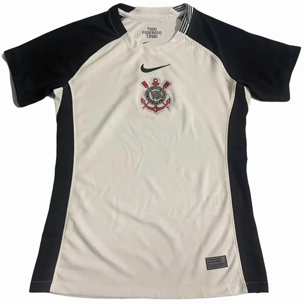 Corinthians Paulista Mujer Camiseta 2025 2026 Casa Blanca - Camisetas De Futbol Personalizadas | tiendasdefutboles