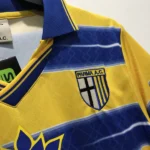 Casa Camiseta Parma Retro 1998 1999 Azul Amarillo
