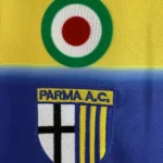 Casa Camiseta Parma Retro 1999 2000 Azul Amarillo