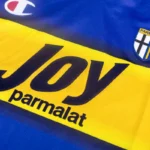 Casa Camiseta Parma Retro 2001 2002 Azul Amarillo