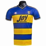 Casa Camiseta Parma Retro 2001 2002 Azul Amarillo