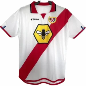 Rayo Vallecano de Madrid Camiseta 2001 2002 Casa Blanca - Camiseta Rayo Vallecano De Madrid | tiendasdefutboles