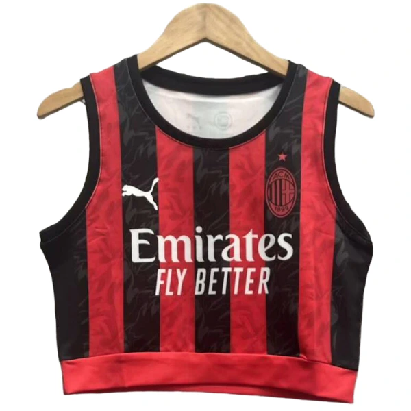 Casa Camiseta Sin Mangas Mujer AC Milan 2025 2026 Rojo AC Milan Mujer Camiseta 2025 2026 Casa Roja - Camiseta Ac Milan Mujer | tiendasdefutboles
