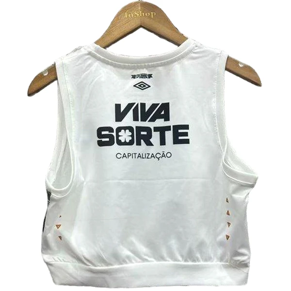 Casa Camiseta Sin Mangas Mujer Santos FC 2025 2026 Blanco Santos FC Mujer Camiseta 2025 2026 Casa Blanca - Camisetas De Futbol Personalizadas | tiendasdefutboles