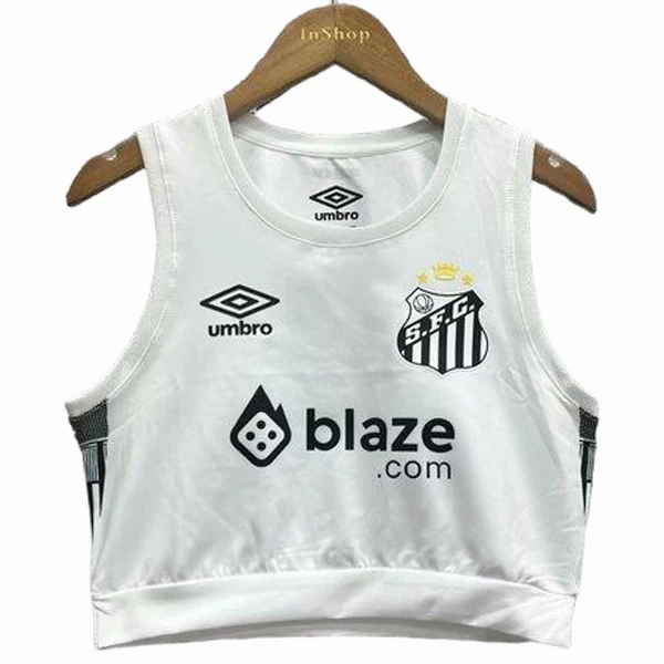 Casa Camiseta Sin Mangas Mujer Santos FC 2025 2026 Blanco Santos FC Mujer Camiseta 2025 2026 Casa Blanca - Camisetas De Futbol Personalizadas | tiendasdefutboles