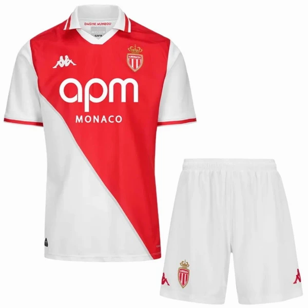 Casa Conjunto De Hombre AS Monaco 2024 2025 Rojo Blanco AS Monaco Conjunto 2024 2025 Casa Rojo - Maglia As Monaco | tiendasdefutboles