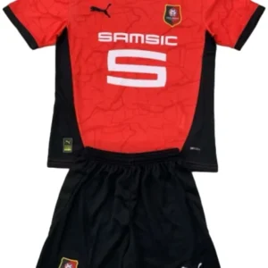 Stade Rennais Conjunto 2024 2025 Casa Rojo - Equipacion Stade Rennais | tiendasdefutboles