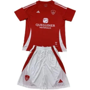 Stade Brestois Conjunto 2024 2025 Casa Rojo - Stade Brestois Equipacion | tiendasdefutboles