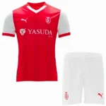 Casa Conjunto De Hombre Stade de Reims 2024 2025 Rojo Blanco