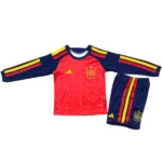Casa Conjunto De Manga Larga Niños España 2026 Azul Rojo
