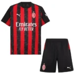 AC Milan Niños Conjunto 2025 2026 Casa Rojo - Tuta AC Milan Niños | tiendasdefutboles