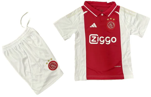 Casa Conjunto De Niños Ajax 2024 2025 Rojo Ajax Niños Conjunto 2024 2025 Casa Rojo - Tuta Ajax Niños | tiendasdefutboles