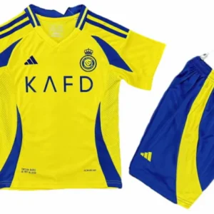 Al-Nassr FC Niños Conjunto 2024 2025 Casa Amarillo - Tuta Al-Nassr FC Niños | tiendasdefutboles