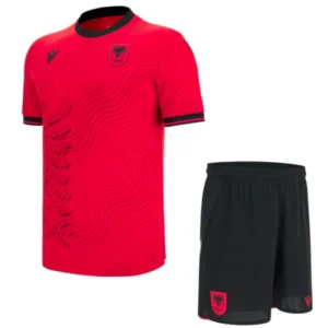 Albania Niños Conjunto 2026 Casa Rojo - Albania Niños Barata | tiendasdefutboles