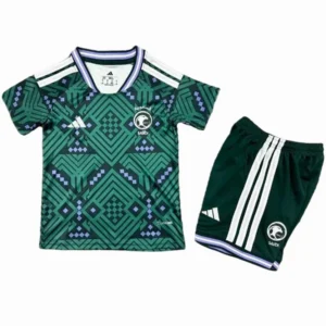 Arabia Saudita Niños Conjunto 2026 Casa Verde - Arabia Saudita Niños Barata | tiendasdefutboles