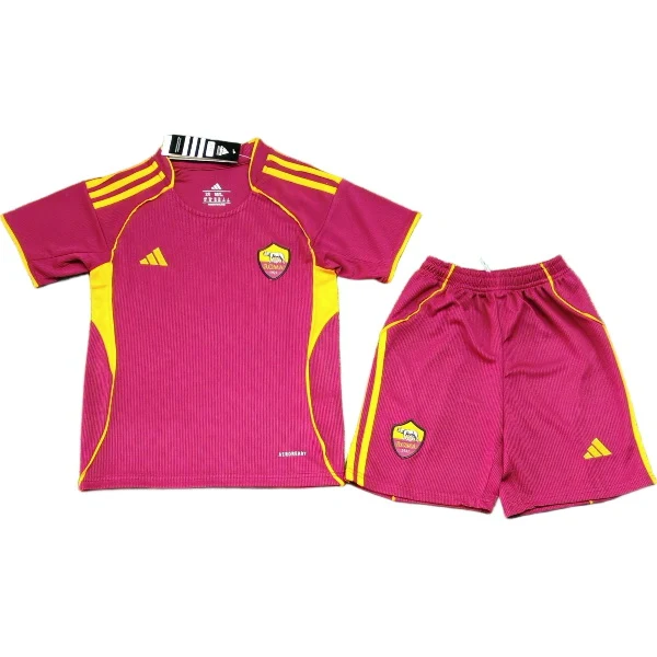 Casa Conjunto De Niños As Roma 2025 2026 I Rojo AS Roma Niños Conjunto 2025 2026 Casa Rojo - Tuta AS Roma Niños | tiendasdefutboles