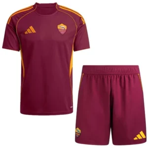 AS Roma Niños Conjunto 2025 2026 Casa Rojo - Tuta AS Roma Niños | tiendasdefutboles