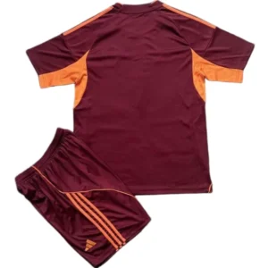 AS Roma Niños Conjunto 2025 2026 Casa Rojo - Tuta AS Roma Niños | tiendasdefutboles