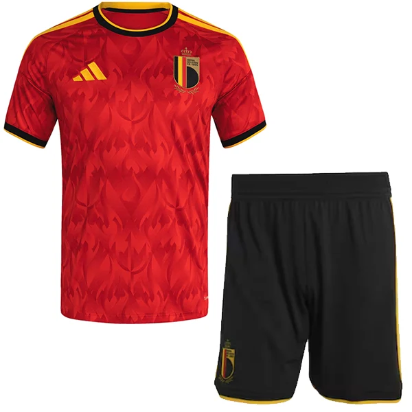 Casa Conjunto De Niños Bélgica 2026 Rojo Bélgica Niños Conjunto 2026 Casa Rojo - Tuta Bélgica Niños | tiendasdefutboles