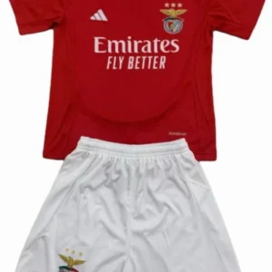 SL Benfica Niños Conjunto 2024 2025 Casa Rojo - Tuta SL Benfica Niños | tiendasdefutboles