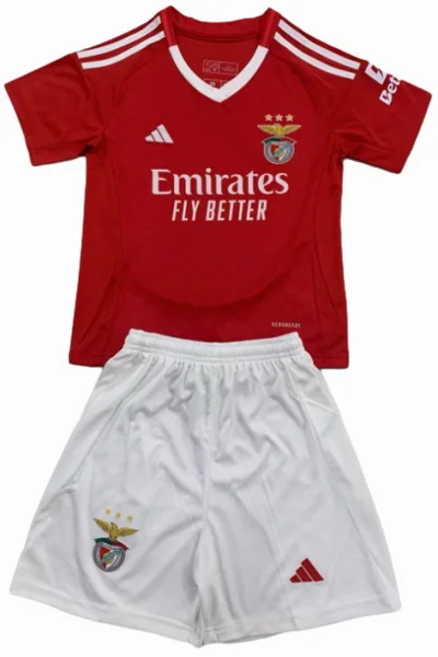 Casa Conjunto De Niños Benfica 2024 2025 Rojo SL Benfica Niños Conjunto 2024 2025 Casa Rojo - Tuta SL Benfica Niños | tiendasdefutboles