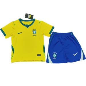 Brasil Niños Conjunto 2026 Casa Amarillo - Equipacion Brasil Niños | tiendasdefutboles