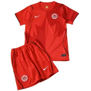 Canadá Niños Conjunto 2026 Casa Rojo - Canadá Niños Barata | tiendasdefutboles