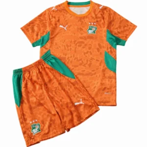 Costa De Marfil Niños Conjunto 2026 Casa Naranja - Costa De Marfil Niños Barata | tiendasdefutboles