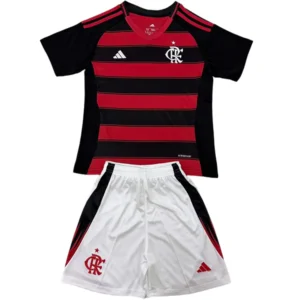 Flamengo Niños Conjunto 2025 2026 Casa Rojo - Tuta Flamengo Niños | tiendasdefutboles