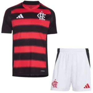 Flamengo Niños Conjunto 2025 2026 Casa Rojo - Tuta Flamengo Niños | tiendasdefutboles