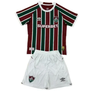 Fluminense Niños Conjunto 2025 2026 Casa Rojo - Tuta Fluminense Niños | tiendasdefutboles