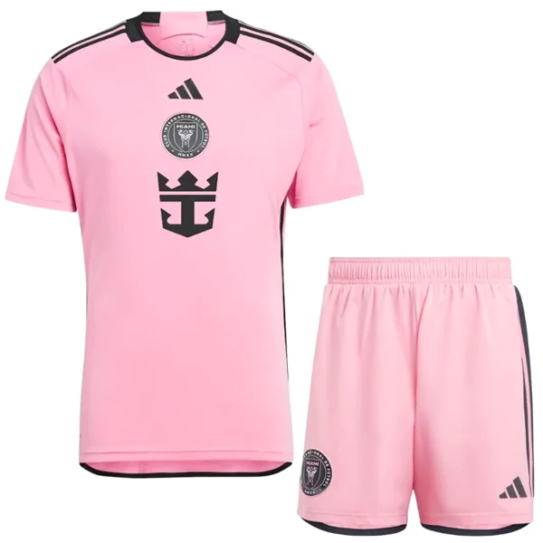 Casa Conjunto De Niños Inter Miami 2024 2025 Rosa Inter Miami Niños Conjunto 2024 2025 Casa Rosa - Equipacion Inter Miami Niños | tiendasdefutboles