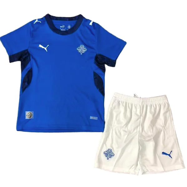 Casa Conjunto De Niños Islandia 2026 Azul Islandia Niños Conjunto 2026 Casa Azul - Islandia Niños Barata | tiendasdefutboles