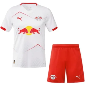 RB Leipzig Niños Conjunto 2025 2026 Casa Blanco - Tuta RB Leipzig Niños | tiendasdefutboles