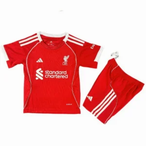 Liverpool Niños Conjunto 2025 2026 Casa Rojo - Equipacion Liverpool Niños | tiendasdefutboles