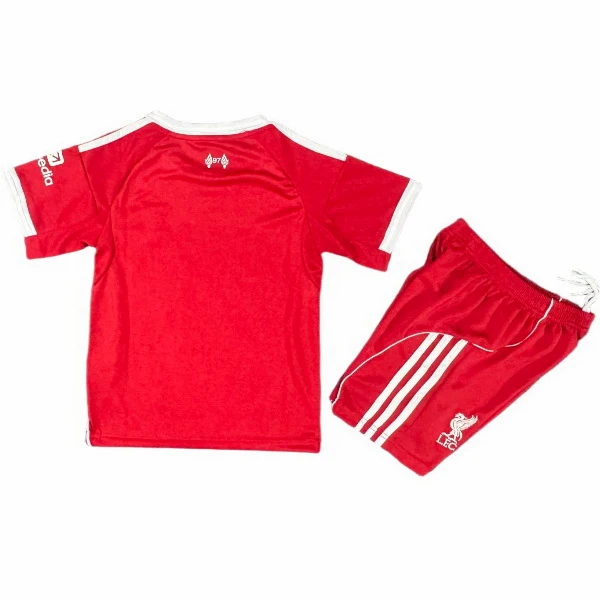 Casa Conjunto De Niños Liverpool 2025 2026 Rojo Liverpool Niños Conjunto 2025 2026 Casa Rojo - Equipacion Liverpool Niños | tiendasdefutboles