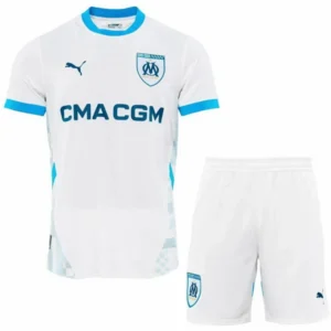Marsella Niños Conjunto 2024 2025 Casa Blanco - Tuta Marsella Niños | tiendasdefutboles
