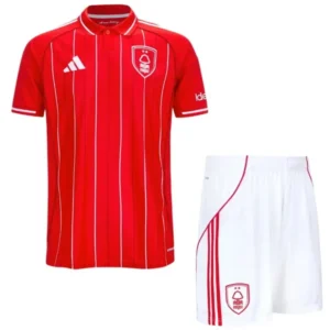 Nottingham Forest Niños Conjunto 2025 2026 Casa Rojo - Tuta Nottingham Forest Niños | tiendasdefutboles